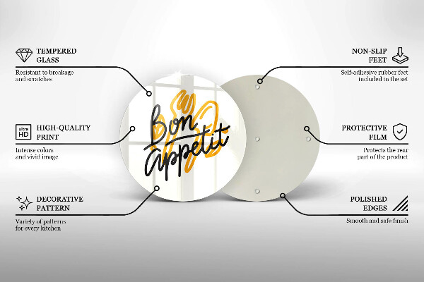 Cutting board The inscription Bon Appetit