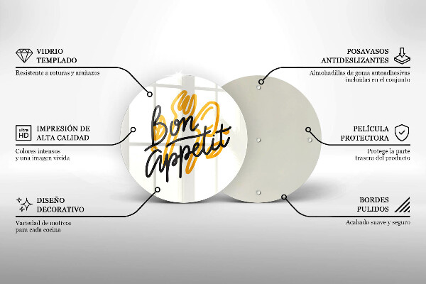 Cutting board The inscription Bon Appetit