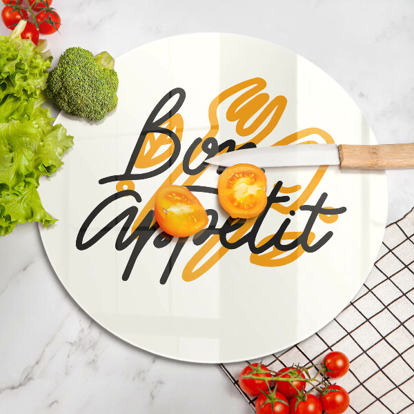Cutting board The inscription Bon Appetit