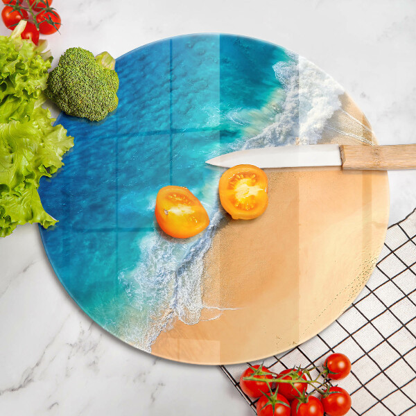Cutting board Beach and sea