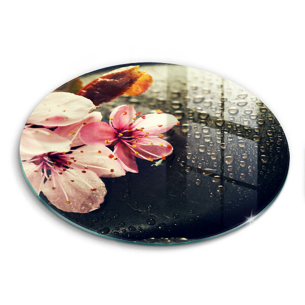 Cutting board Flowers stones zen