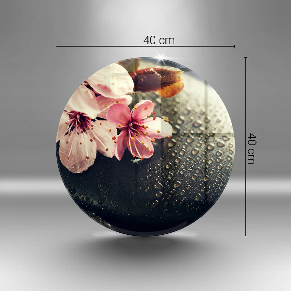 Cutting board Flowers stones zen