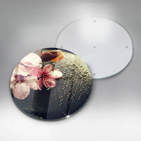 Cutting board Flowers stones zen