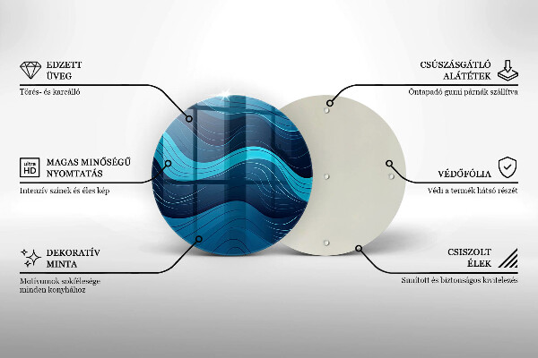 Cutting board Abstract waves