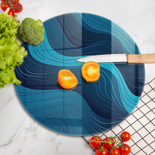 Cutting board Abstract waves