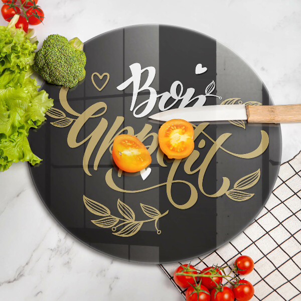 Cutting board The inscription Bon Appetit