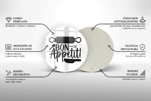 Cutting board The inscription Bon Appetit