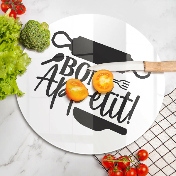 Cutting board The inscription Bon Appetit