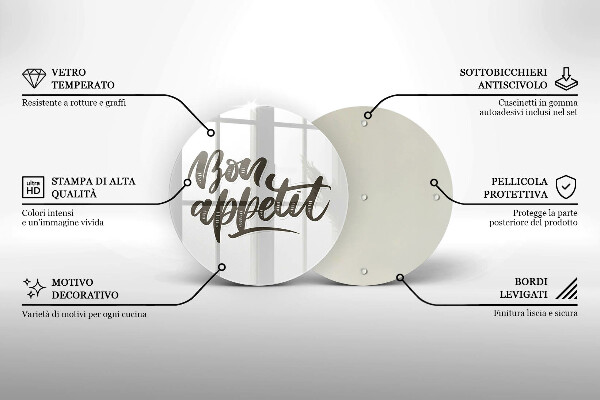 Cutting board The inscription Bon Appetit