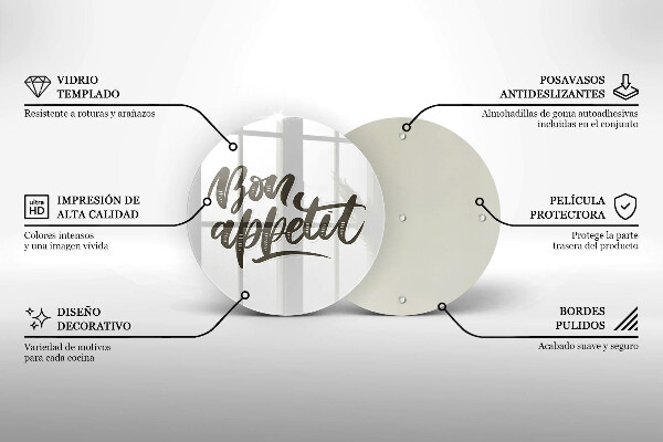 Cutting board The inscription Bon Appetit