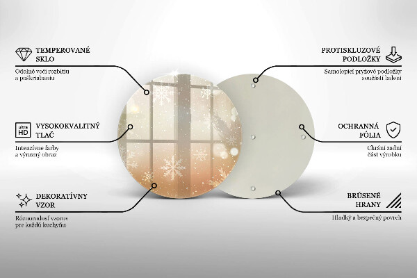 Cutting board Snowflakes