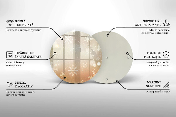 Cutting board Snowflakes