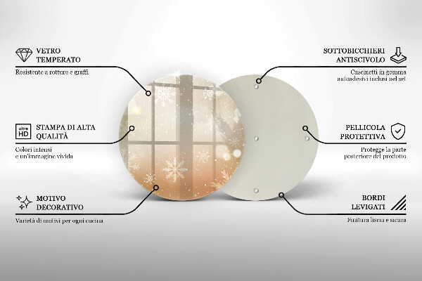 Cutting board Snowflakes