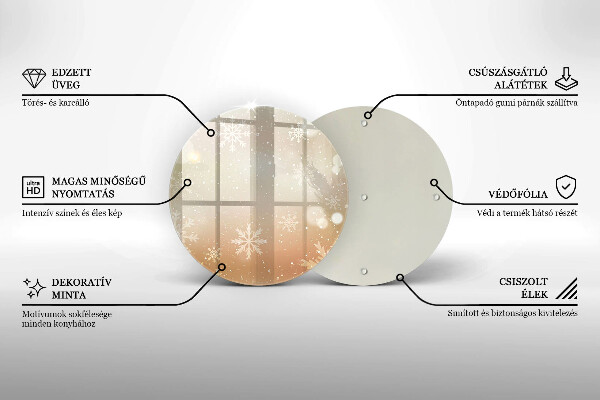 Cutting board Snowflakes