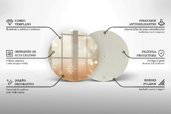 Cutting board Snowflakes