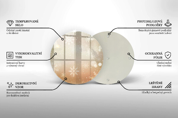 Cutting board Snowflakes