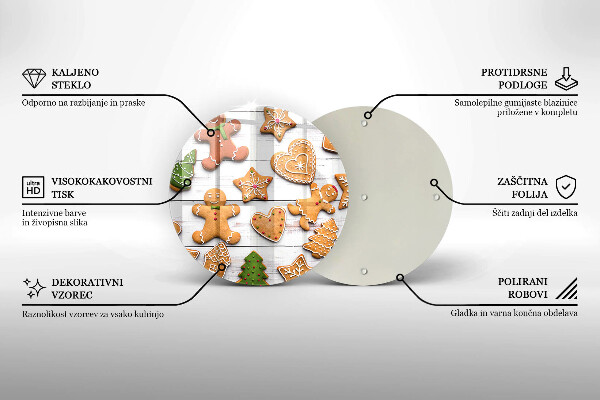 Cutting board Christmas gingerbread