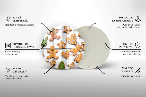 Cutting board Christmas gingerbread