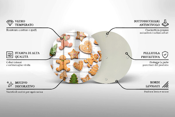 Cutting board Christmas gingerbread