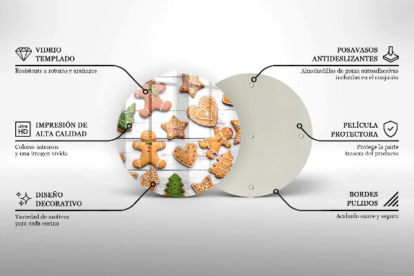 Cutting board Christmas gingerbread