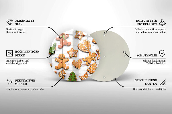 Cutting board Christmas gingerbread