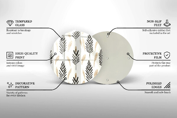 Cutting board Boho plants