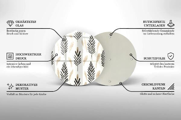 Cutting board Boho plants