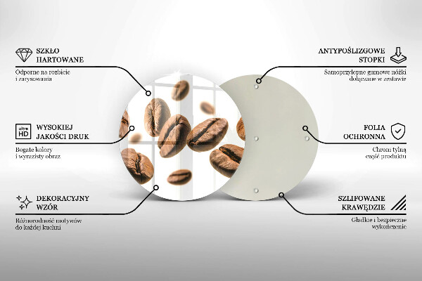 Cutting board Coffee beans