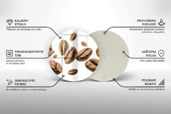 Cutting board Coffee beans