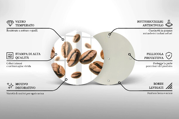 Cutting board Coffee beans