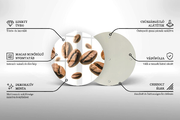 Cutting board Coffee beans
