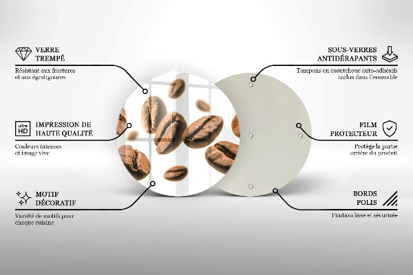 Cutting board Coffee beans