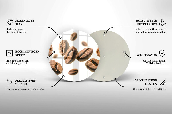 Cutting board Coffee beans