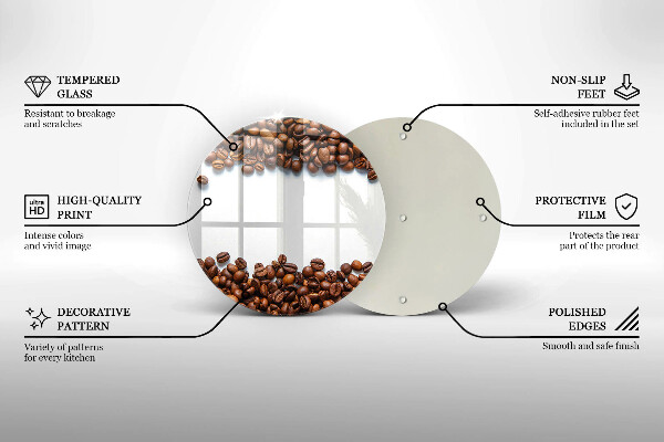 Cutting board Grain coffee