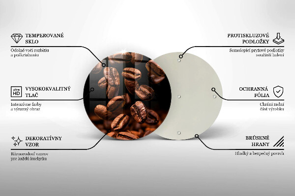 Cutting board Brown coffee beans