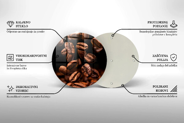 Cutting board Brown coffee beans