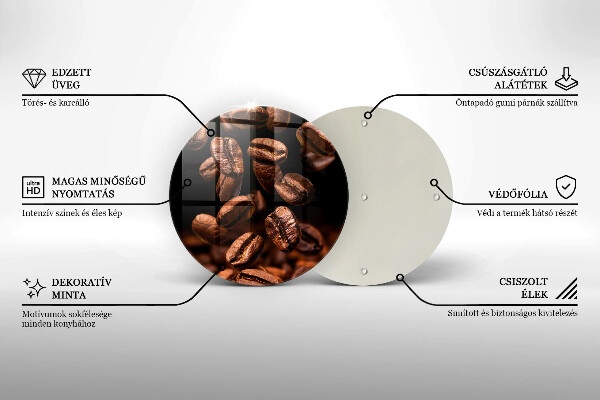 Cutting board Brown coffee beans