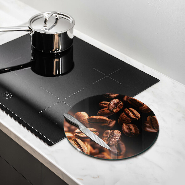 Cutting board Brown coffee beans