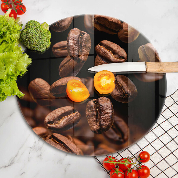 Cutting board Brown coffee beans