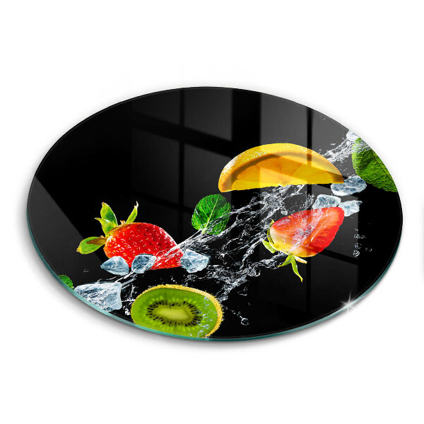 Cutting board Fruits in water