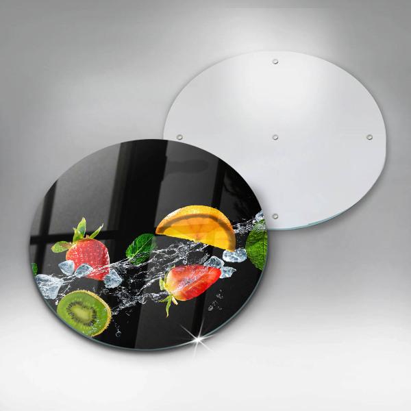 Cutting board Fruits in water