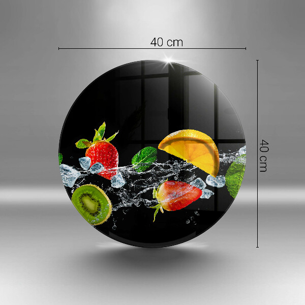 Cutting board Fruits in water