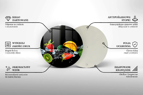 Cutting board Fruits in water