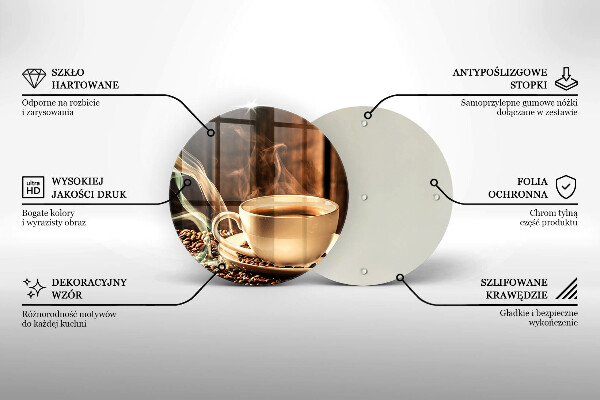 Cutting board Cup and coffee beans