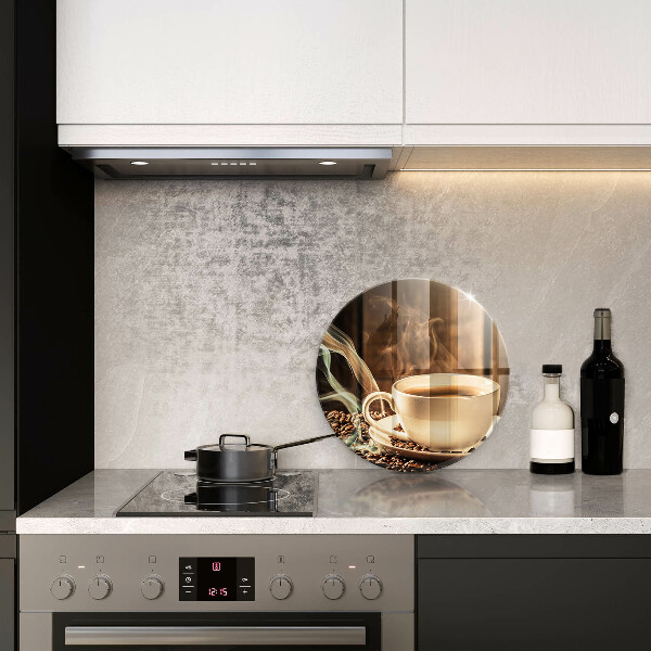 Cutting board Cup and coffee beans