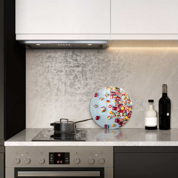 Chopping board Colorful candies