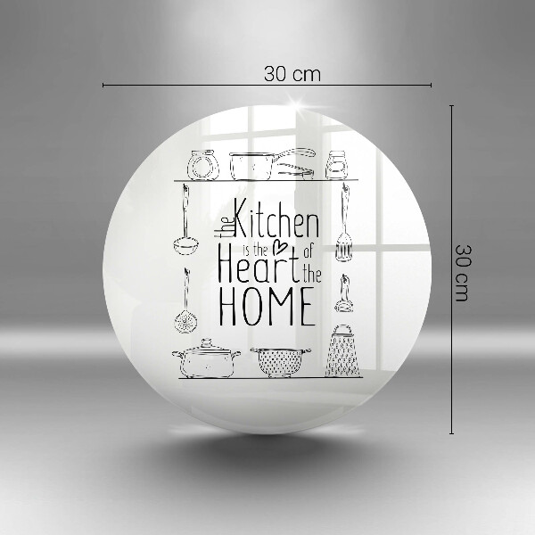 Chopping board glass Inscription, sentence