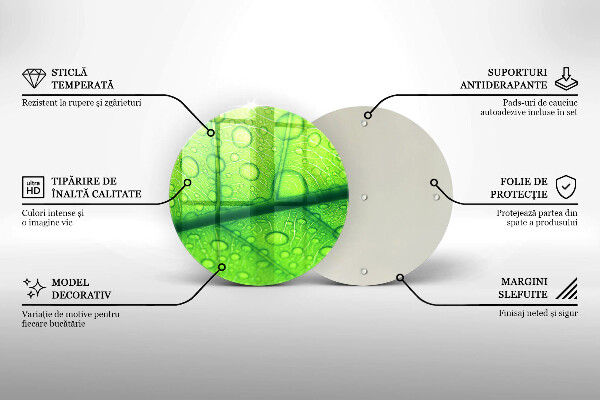 Chopping board glass Leaf closer