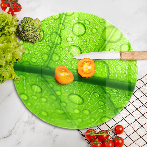 Chopping board glass Leaf closer