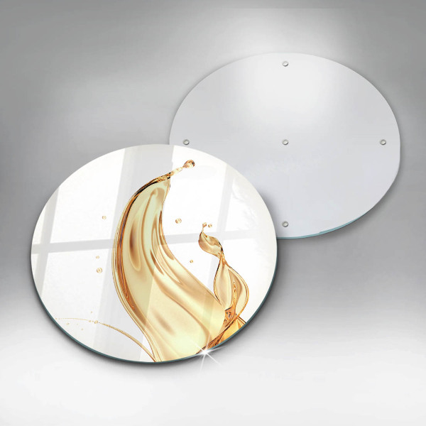 Chopping board glass Olive oil